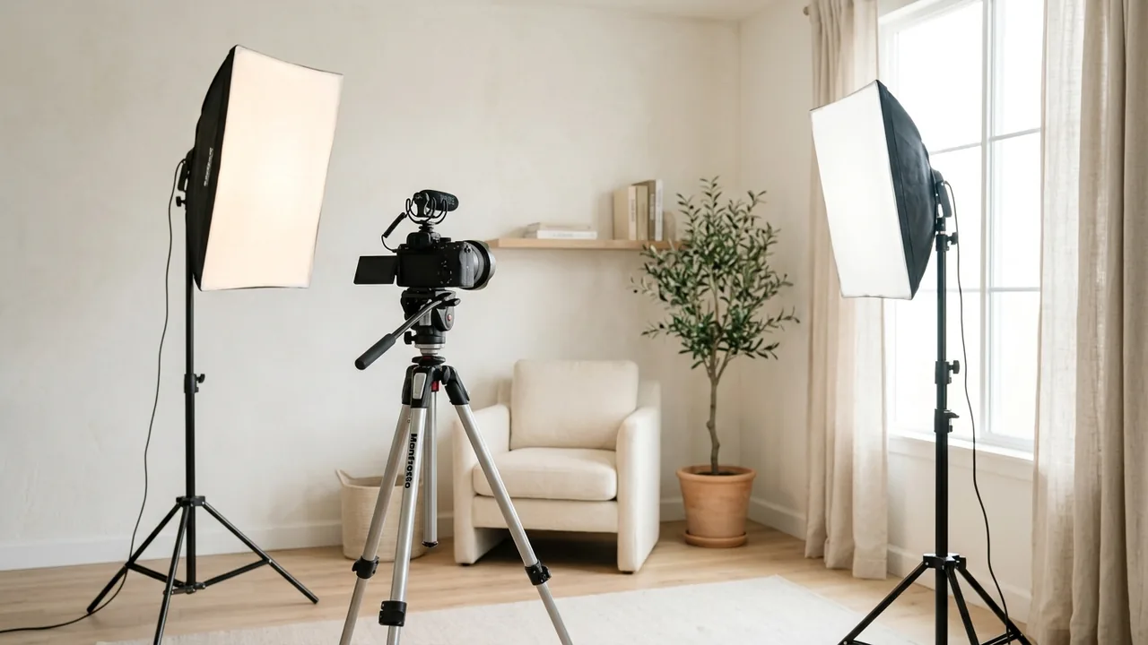 Éclairage pour YouTube et blogs vidéo